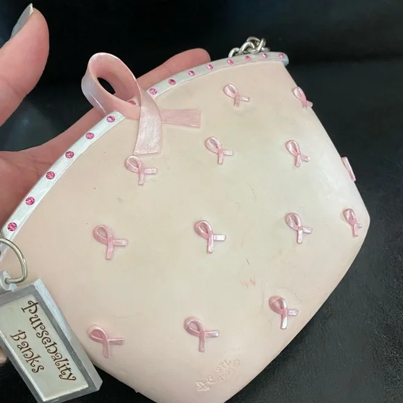 Pink Ribbon Piggy Bank - Picture 3 of 3